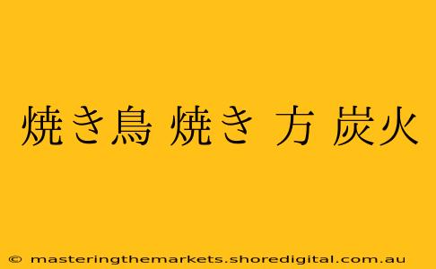 焼き鳥 焼き 方 炭火