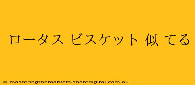 ロータス ビスケット 似 てる