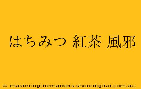 はちみつ 紅茶 風邪